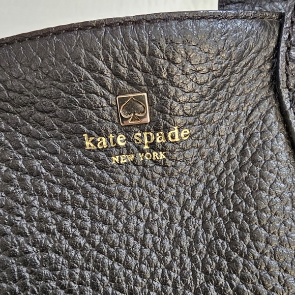 KATE SPADE Southport Avenue Sloan Large Black Pebbled Leather Satchel Purse - Picture 3 of 16